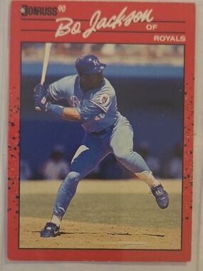 Donruss B. Q. Jackson Royals Baseball Card - Blue